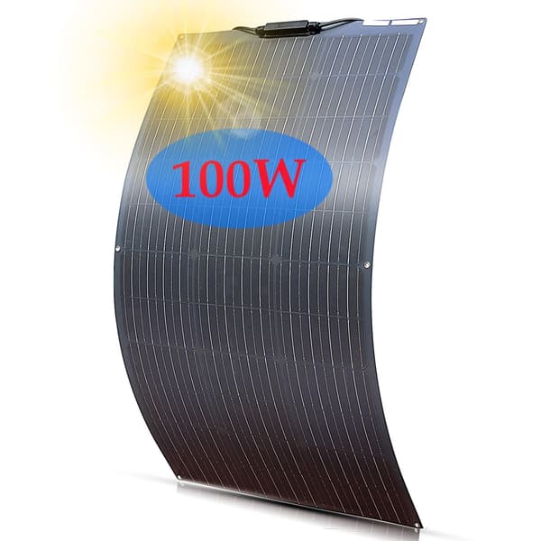 Solpanelkit, 100W/200W effekt, fleksibel monokrystallinsk design,1x100W Solenergi