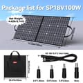 Miniatyrbillede 2 af 2: Bærbar Solpanel, Dobbelt USB Opladning,100W