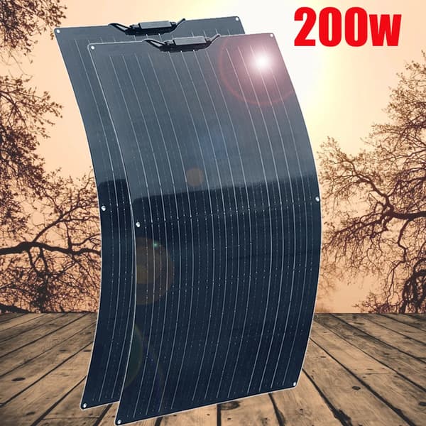 Fleksibel solpanel, letvægts og bærbar, holdbar konstruktion,200w 2stk DHL