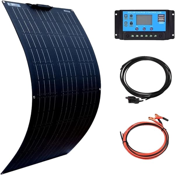 Solpanelset, Flexibel Design,100W Solkit