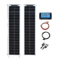 Miniatyrbillede 1 af 2: Fleksibel Solpanel, Høj Effektivitet 24%, Letvægtsdesign,100W Solarkit