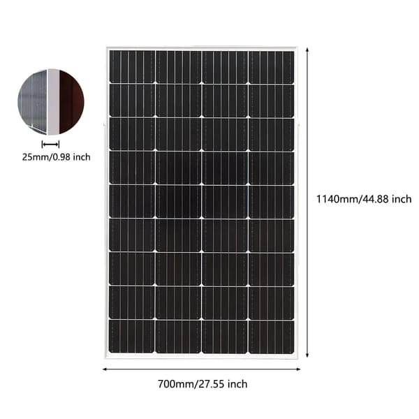 Solcelleanlæg, monokrystallinsk silicium, 200W og 150W muligheder,200W Solarpanel