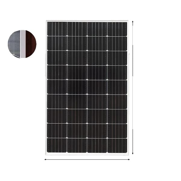 Solcelleanlæg, monokrystallinsk silicium, 200W og 150W muligheder,200W Solarpanel
