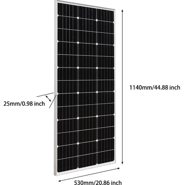 Solcelleanlæg, monokrystallinsk silicium, 200W og 150W muligheder,150W Solarpanel