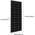 Miniatyrbillede 2 af 2: Solcelleanlæg, monokrystallinsk silicium, 200W og 150W muligheder,150W Solarpanel