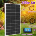 Miniatyrbillede 2 af 2: Solpanelkit, 300W effektudgang, 3m batteri- og PV-kabler,150w sæt