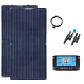 Miniatyrbillede 1 af 2: Fleksibelt solpanel kit, 120W eller 240W effektudgang, 12V/24V kompatibilitet,240w sæt