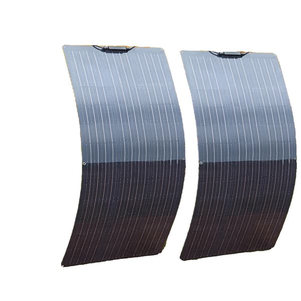 Flexibelt solpanelset, 120W eller 240W effektutgång, 12V/24V kompatibilitet,240w 2st 120w