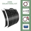 Miniatyrbild 2 av 2: 200W Solpanel Kit, 23% Effektivitet, Flexibel Installation,2 ST 200W Kit