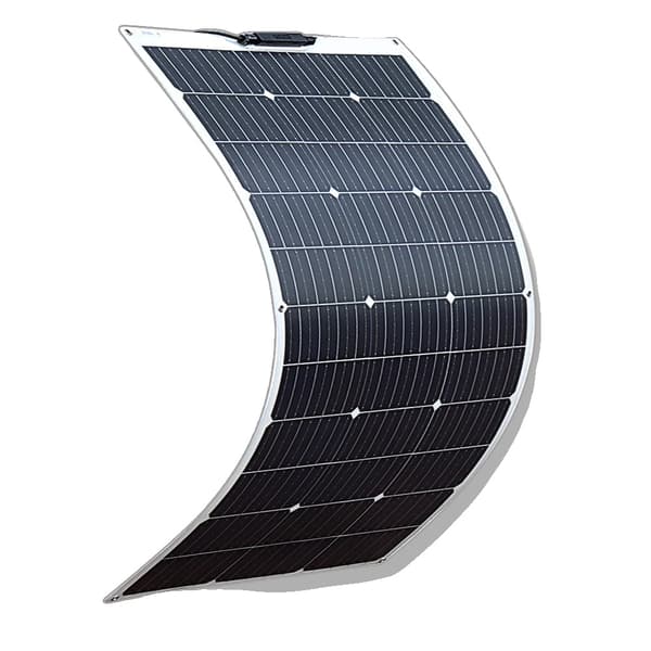 Solpanelset, 100W/200W effekt, flexibel monokristallin design,Vit 1x100w