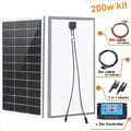 Miniatyrbillede 2 af 2: Rigid solpanel, 200W & 320W muligheder, nem installation, korrosionsbestandig ramme,200w 2stk 100w sæt
