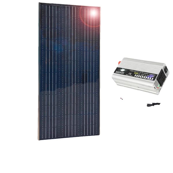 Solpanel Kit, 150W til 400W Muligheder, Holdbar Aluminiumramme,150w system