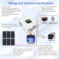 Miniatyrbillede 2 af 4: Hybrid inverter, 6300W nominel effekt, 7000W maks. PV-indgang, ren sinuskurveudgang,6.3KW-48VBAT, 220-240V