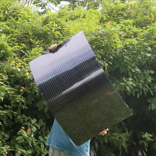 Flexibel solpanel, hög effektivitet upp till 21%, mångsidig för användning i husbil och marin,120w 975x550mm