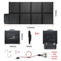 Miniatyrbillede 2 af 2: Foldbart Solpanel, Høj Effektivitet 22,5%, Letvægtsdesign, Flere Strømmuligheder,300W