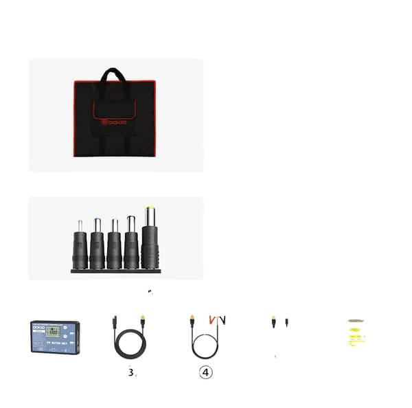Solpanelkit, Bærbar Design, Høj Effektivitet,150W