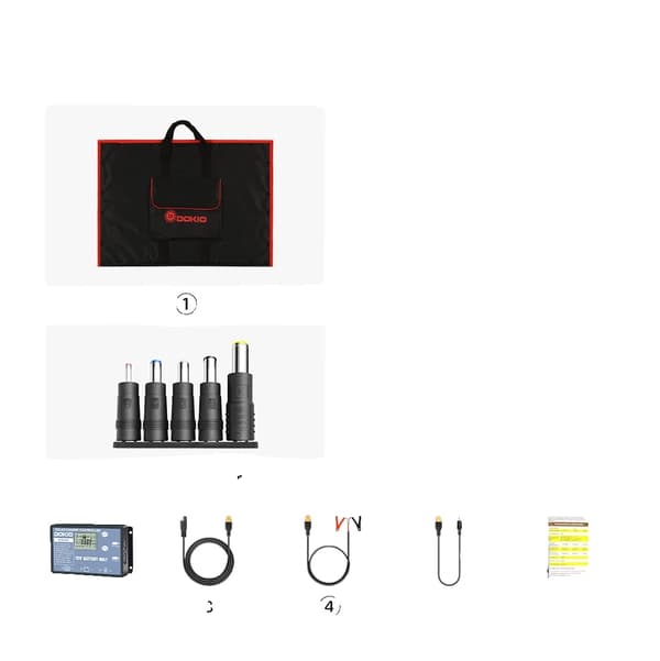 Solpanelkit, Bærbar Design, Høj Effektivitet,195W