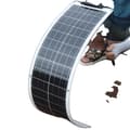 Miniatyrbild 1 av 2: Flexibel solpanel, 50W effektutgång, 21% cellverkningsgrad,Vit 50w