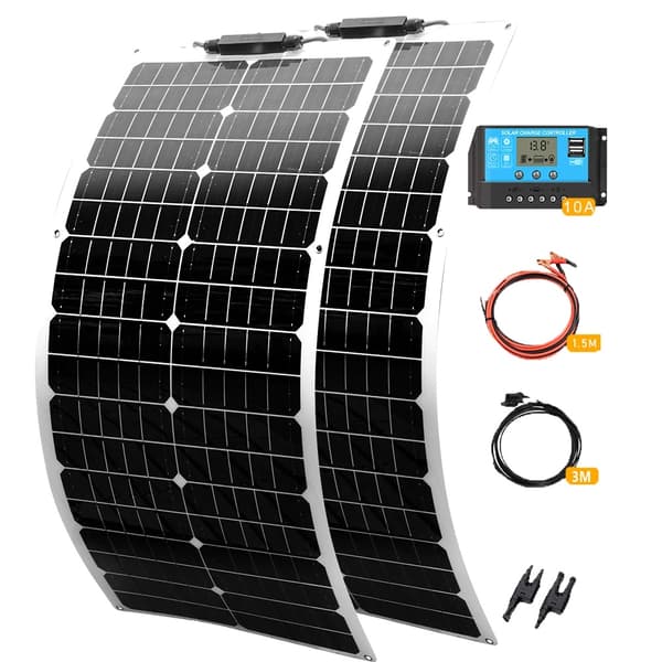 Fleksibel Solpanel, 50W / 100W / 120W Muligheder, Høj Effektivitet 24%,100W solarkit Hvid