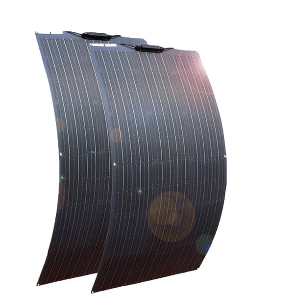 Fleksibelt solpanelkit, effektiv 24% konverteringsrate, letvægts og bærbart design,200W solpanel