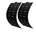Miniatyrbillede 1 af 2: Fleksibelt solpanelkit, effektiv 24% konverteringsrate, letvægts og bærbart design,200W Solarkit-a