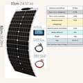 Miniatyrbillede 2 af 2: Solpanel Kit, 50W / 100W Strømmuligheder, Høj Effektivitet,50W solarmodul sæt