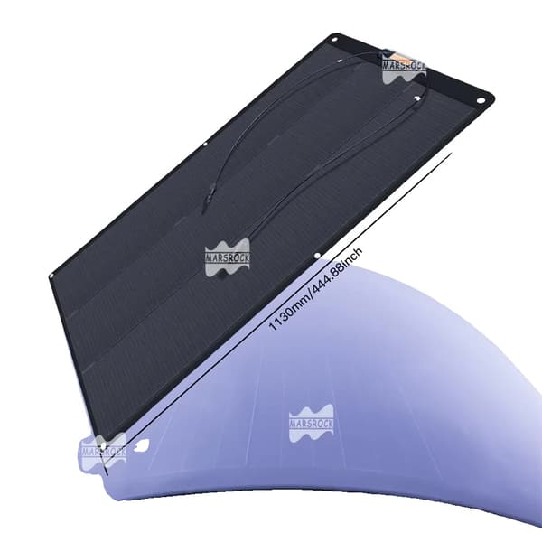 Mars Rock 100W Solpanel, Høj Effektivitet, Semi-Fleksibelt Design,100W solpaneler