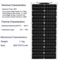 Miniatyrbillede 2 af 2: Fleksibel Solpanel, 50W / 100W / 120W Muligheder, Høj Effektivitet 24%,19.8V 50W Hvid