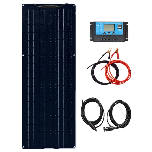 Fleksibel Solpanel, 50W / 100W / 120W Muligheder, Høj Effektivitet 24%,12V 50W Solarkit