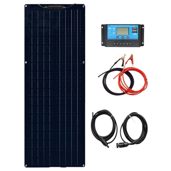 Fleksibel Solpanel, 50W / 100W / 120W Muligheder, Høj Effektivitet 24%,12V 50W Solarkit