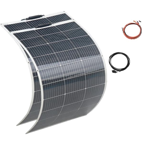 240W Fleksibelt Solpanel, Høj Effektivitet 21,8%, Fuld Installationssæt,240w 2stk 120w sæt