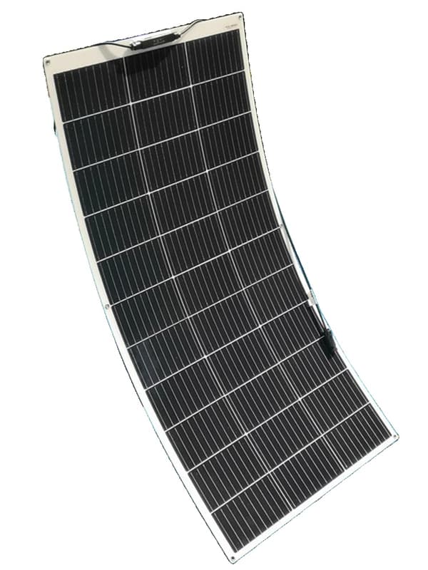 Flexibelt solpanelset, 300W effekt, 2 stycken monokristallina, 150W alternativ,150W 1065x550mm