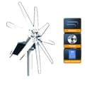 Miniatyrbillede 1 af 2: 1000W Vindkraftgenerator, Flere Spændingsmuligheder, Holdbar Aluminiumlegering Konstruktion,24V, LCD Hybrid Kontrol, 1000W