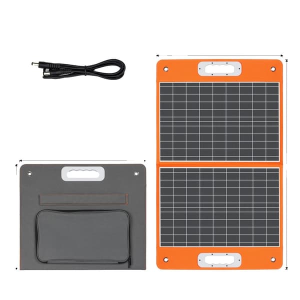 60W Kannettava Taitettava Aurinkopaneeli, 18V Ulostulo, USB C QC3.0 Yhteensopivuus,Digitaalinen naamio