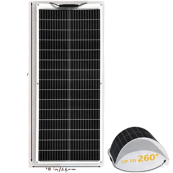 Fleksibel Solpanel, Høj Effektivitet 100W/120W, Letvægtsdesign,Ny 16,5V 100W