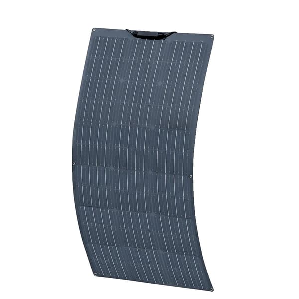 Fleksibel Solpanel, Høj Effektivitet 100W/120W, Letvægtsdesign,sort 100w