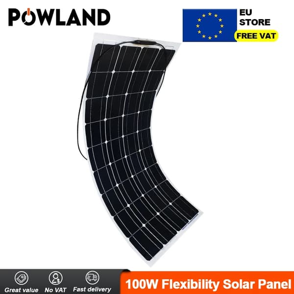 Joustava aurinkopaneeli, 100W teho, 21,8% tehokkuus,100W