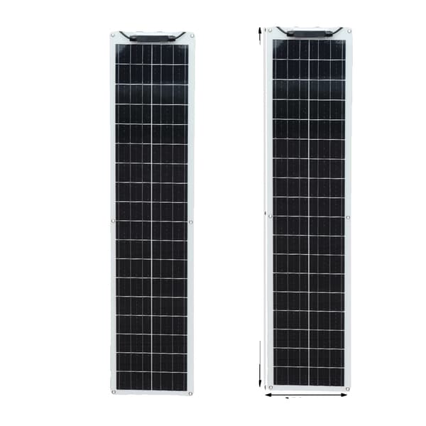 Monokrystallinsk Fleksibelt Solpanel Kit, Høj Effektivitet 21,8%, Ideelt til Off-Grid Anvendelser,100W Hvid