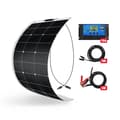 Miniatyrbild 2 av 2: DOKIO Flexibelt Solpanel, 100W/200W Alternativ, Vattentålig Design,100W set