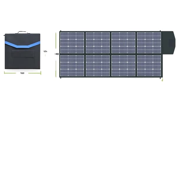 Bärbart solpanelset, 400W effektutgång, IP65 vattentålig,SP400