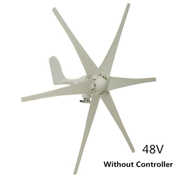 24V Vindkraftverk, 800W Effektuttag, Låg Bullernivå,48V