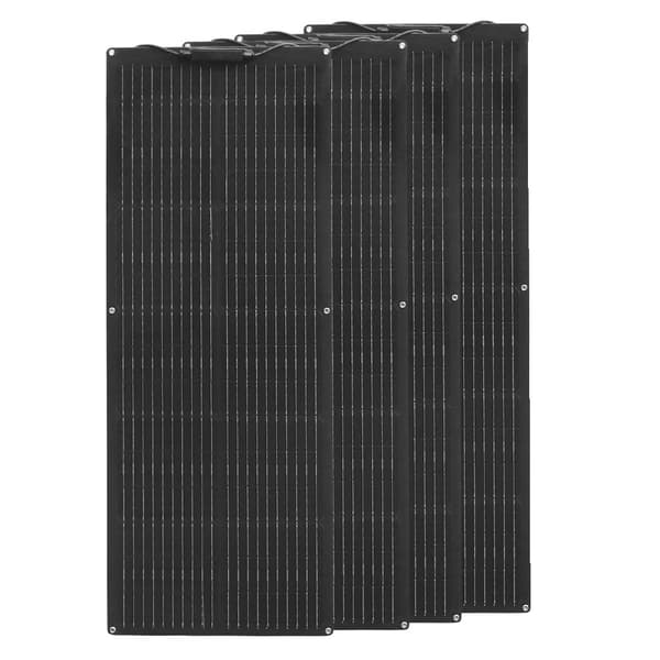 Fleksibel solpanel, semi-fleksibel design, høj effektivitet 24%, velegnet til udendørs brug,4 Stk 80W (320W)