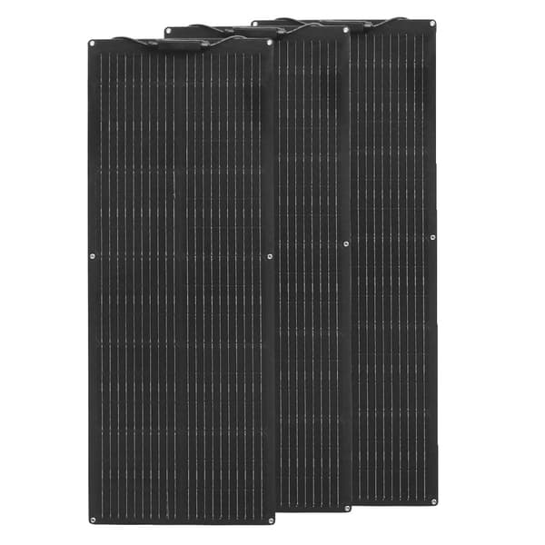 Flexibel solpanel, semi-flexibel design, hög effektivitet 24%, lämplig för utomhusbruk,3 St 80W (240W)