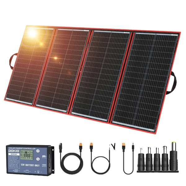 Solpanel, 300W effektudgang, bærbart foldbart design,300W