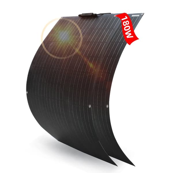 Solpanel, Hög effektivitet 24%, Flexibel design,180W ETFE-panel