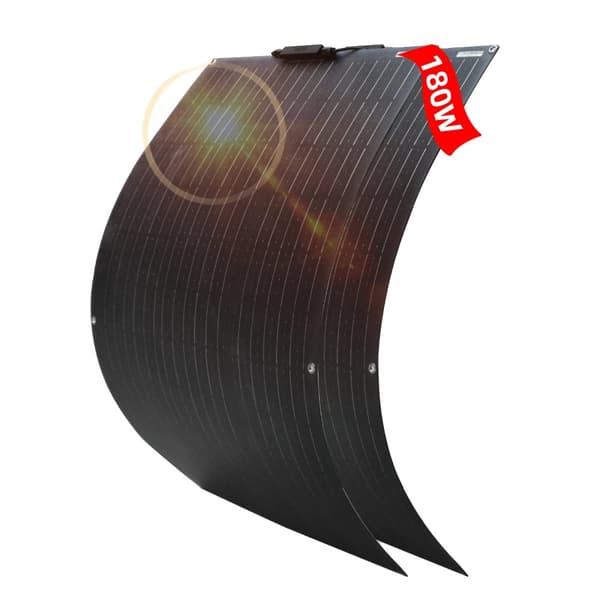 Solpanel, Hög effektivitet 24%, Flexibel design,180W ETFE-panel