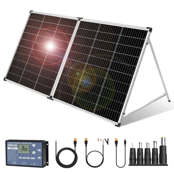 Fällbart solpanel, 200W max effekt, kompakt storlek,200w