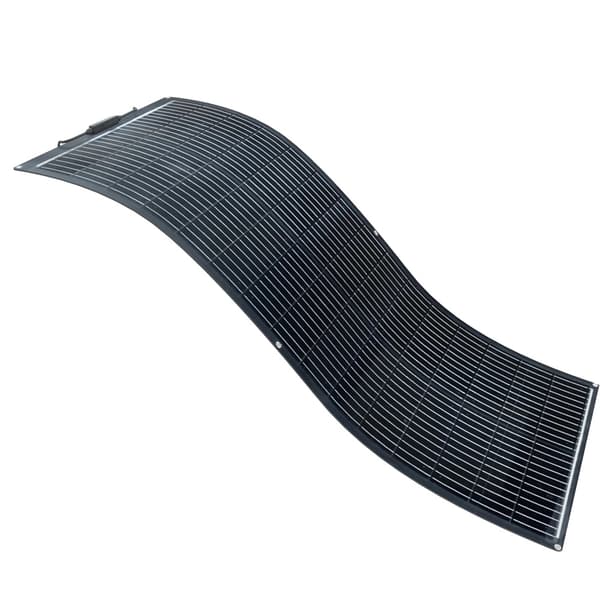 Fleksibel solpanel, 100W effektudgang, letvægts- og tyndt design,100W Sort