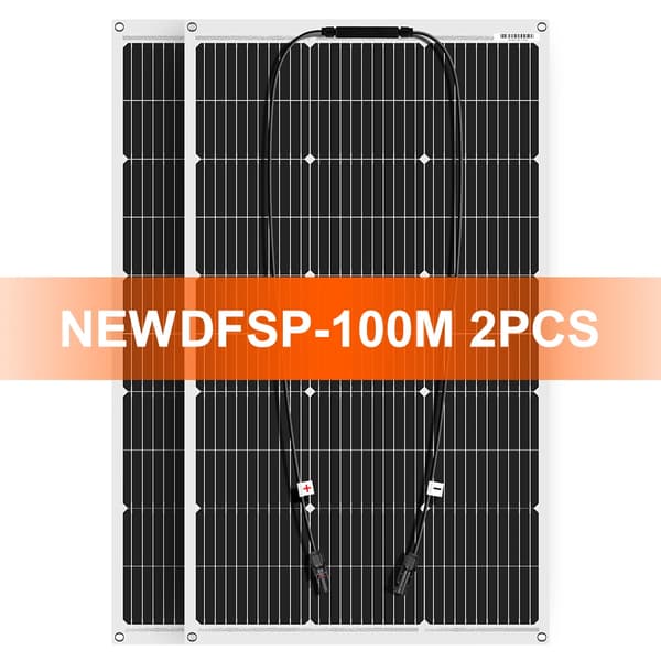 Fleksibel solpanel, 100W effektudgang, kompakt størrelse 974x565mm,200W