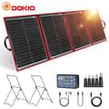 Miniatyrbild 2 av 2: DOKIO Bärbart Solpanel, 195W Maximal Effekt, 18V Spänning,18V 195W med ZJ